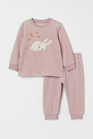Velour pyjamas from H&M