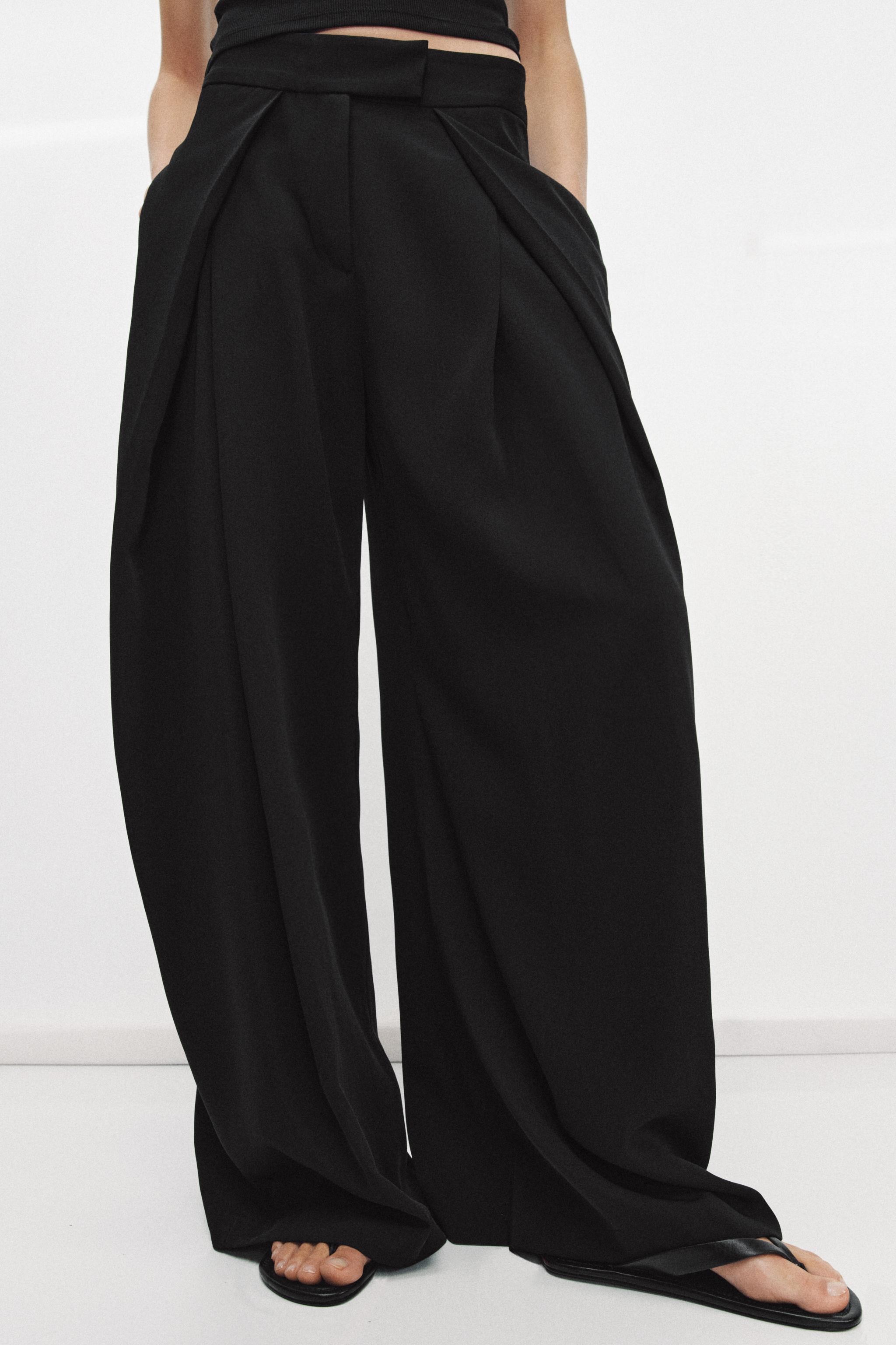 Zw Collection Wide-Leg Trousers
