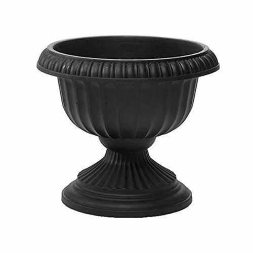 Black Plastic Urn Planter 