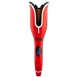 Chi Spin N Curl, Curling Iron for Healthy & Shiny Effortless Curls & Waves, Provides Preset Temperature Settings for Each Hair Texture, Ruby Red