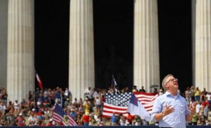 Since summoning more than 100,000 fans to his "Restoring Honor" rally last August (pictured), Glenn Beck has lost more than one million viewers of his Fox show.