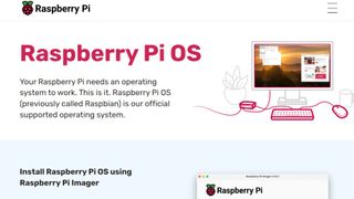 Website screenshot for Raspberry Pi