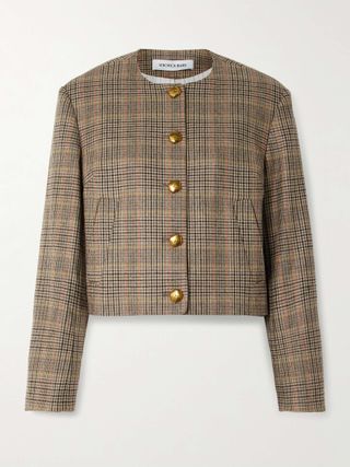 Andrea Checked Wool-Blend Jacket