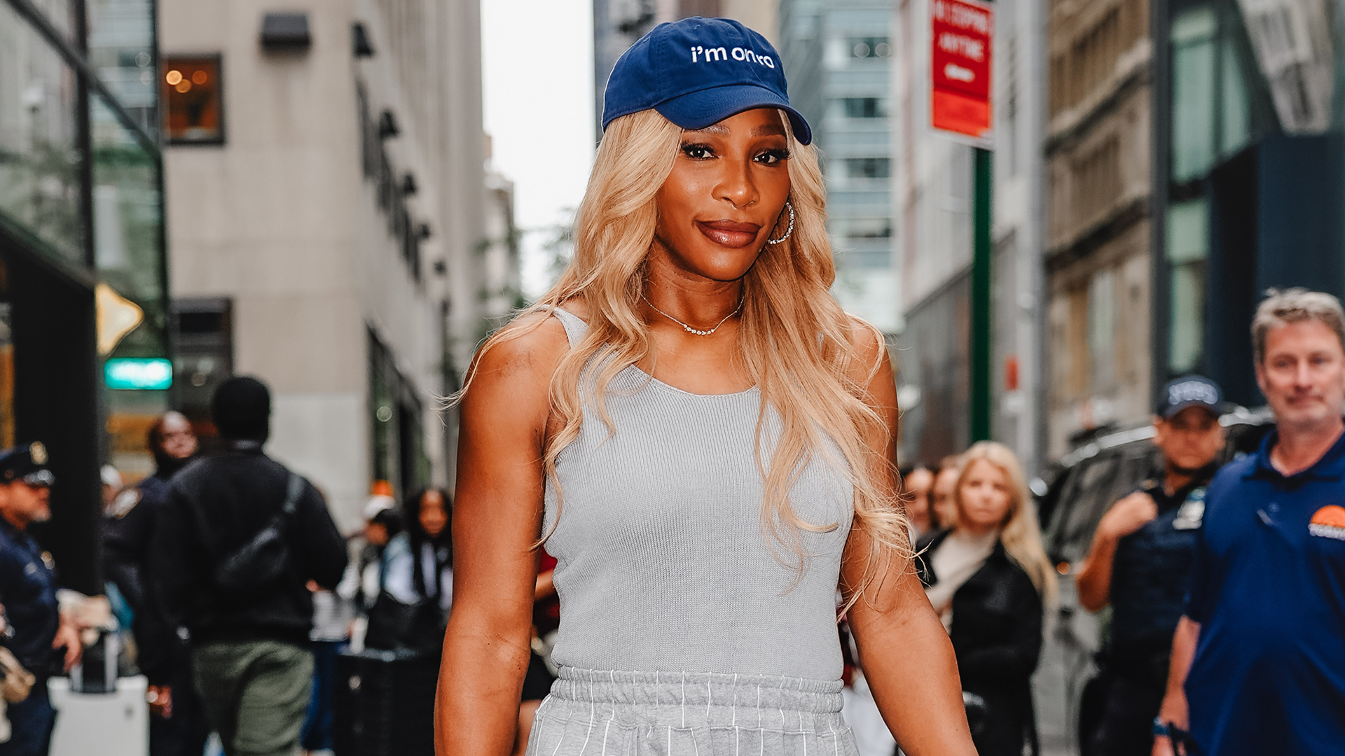 Serena Williams was spotted outside The Today Show in the wide-leg trouser trend