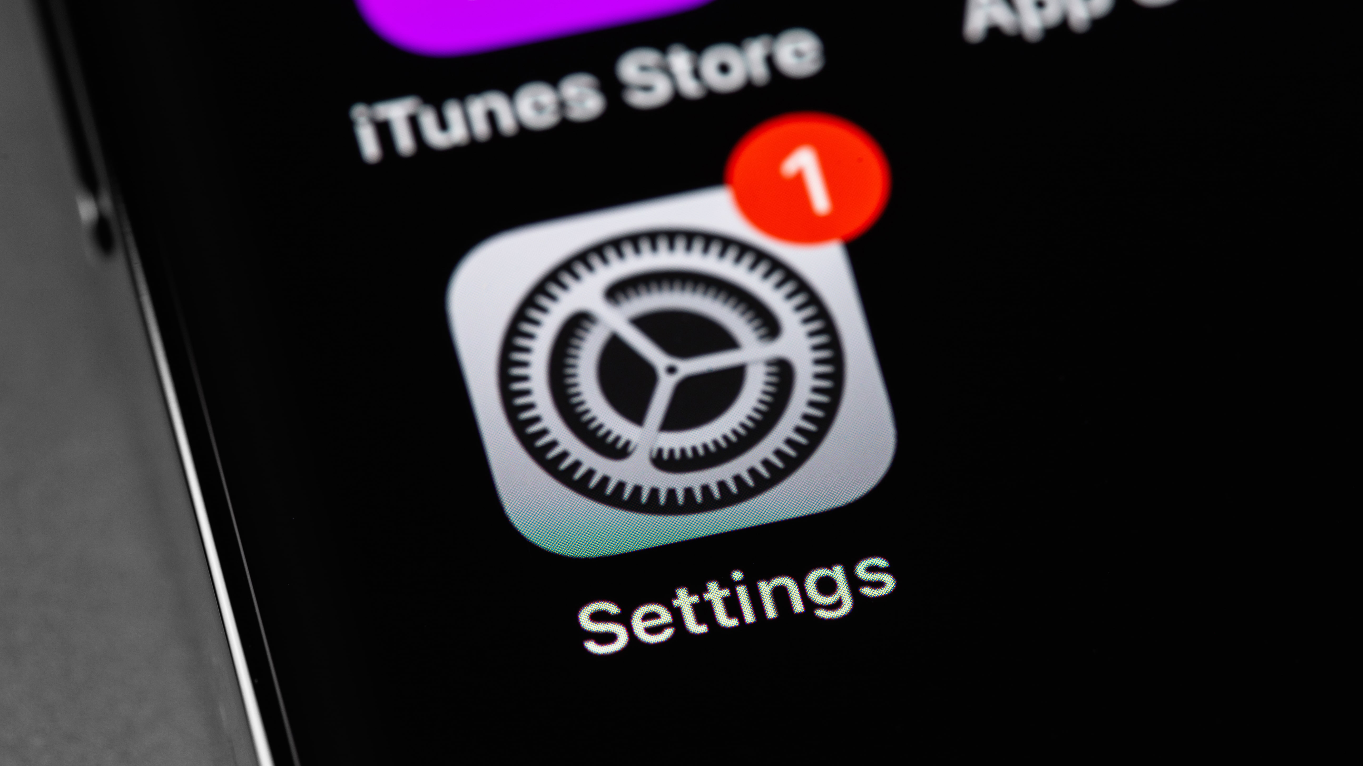 The iPhone settings wheel