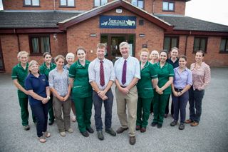 The Yorkshire Vet season 16: members of the veterinary practice posing together