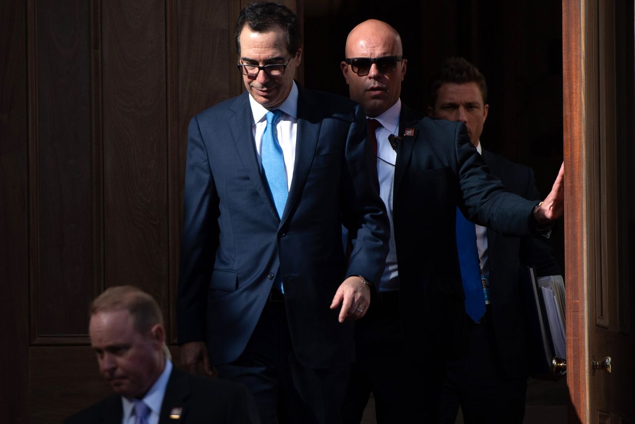 Steven Mnuchin departs trade talks