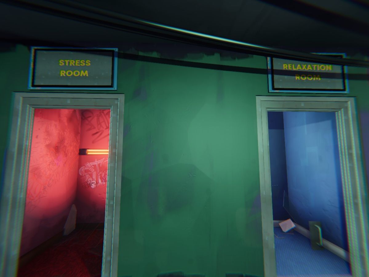relaxation room and stress room