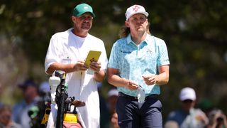 Cameron Smith and caddie Sam Pinfold at The Masters