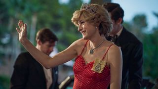 Emma Corrin as Princess Diana in The Crown