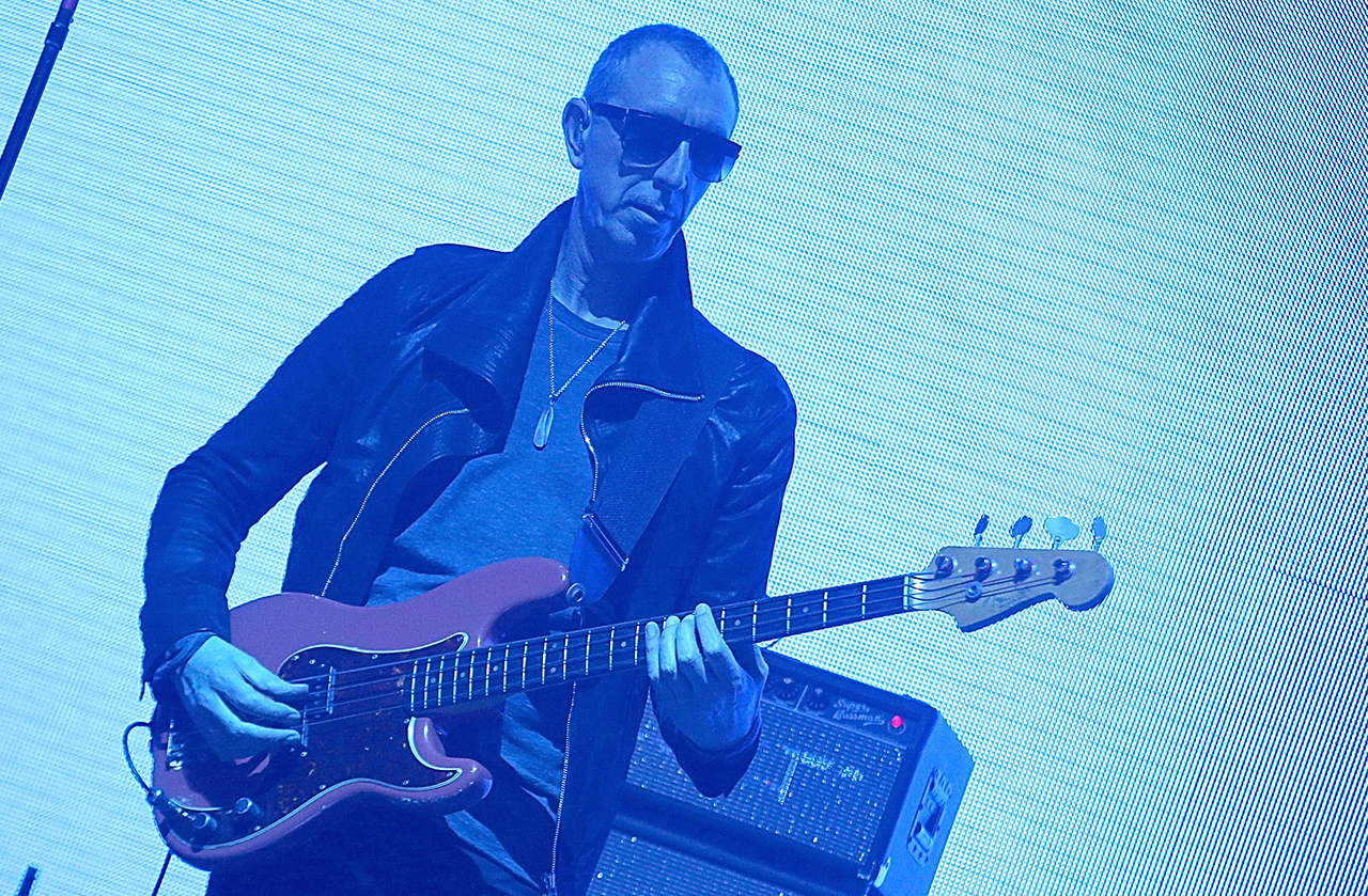 Pino Palladino performs in concert with John Mayer during the &quot;Search For Everything&quot; world tour at the AT&amp;amp;T Center on August 3, 2017 in San Antonio, Texas.
