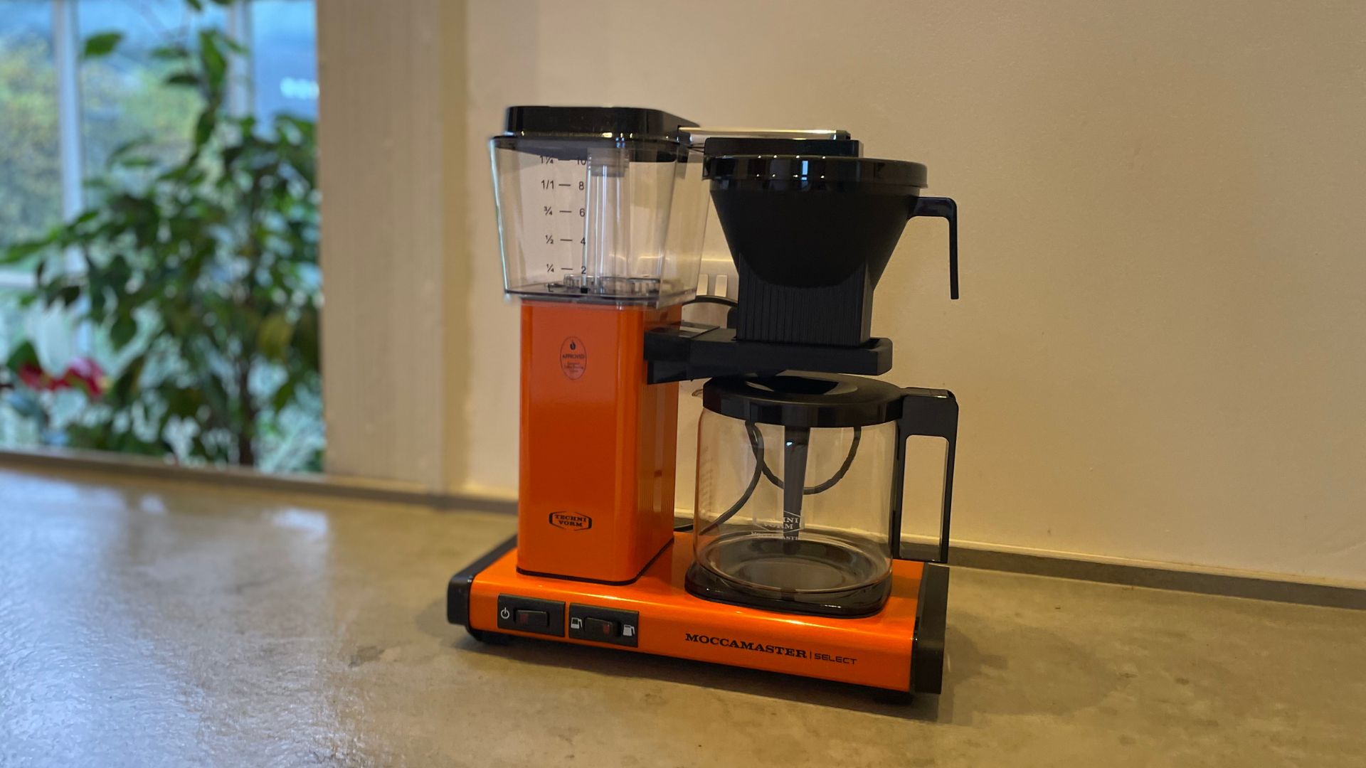 Technivorm Moccamaster Coffee Maker being tested in the test kitchen