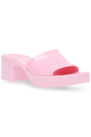 pink jelly sandal