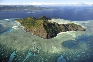 The underwater volcano lies off the eastern coast of Mayotte island (part of which is shown here).