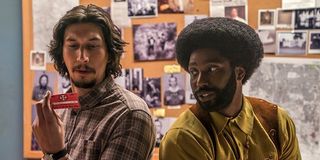 Adam Driver and John David Washington in Spike Lee's BlacKkKlansman