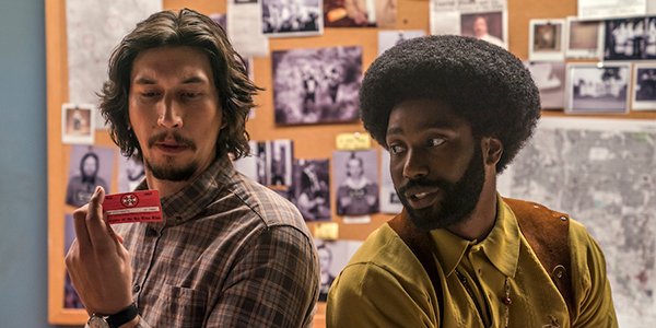 Adam Driver and John David Washington in Spike Lee&#039;s BlacKkKlansman