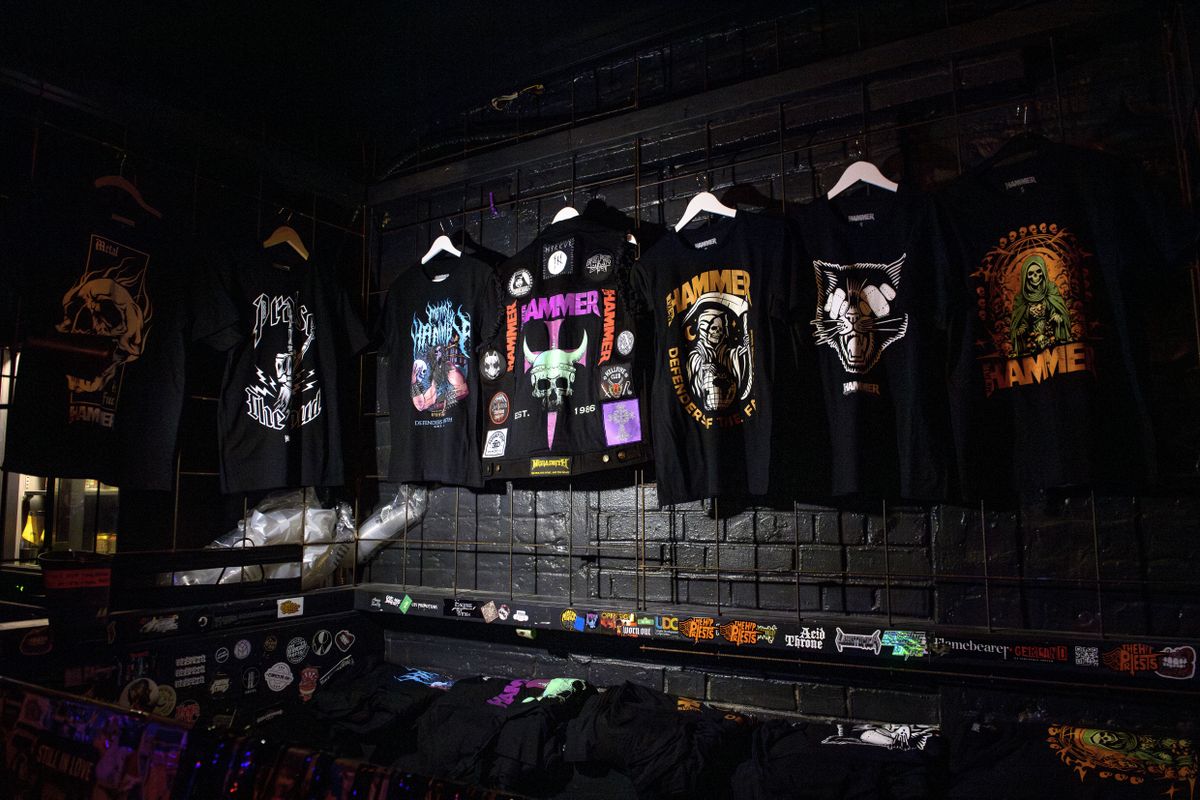 Metal Hammer merchandise including t-shirts