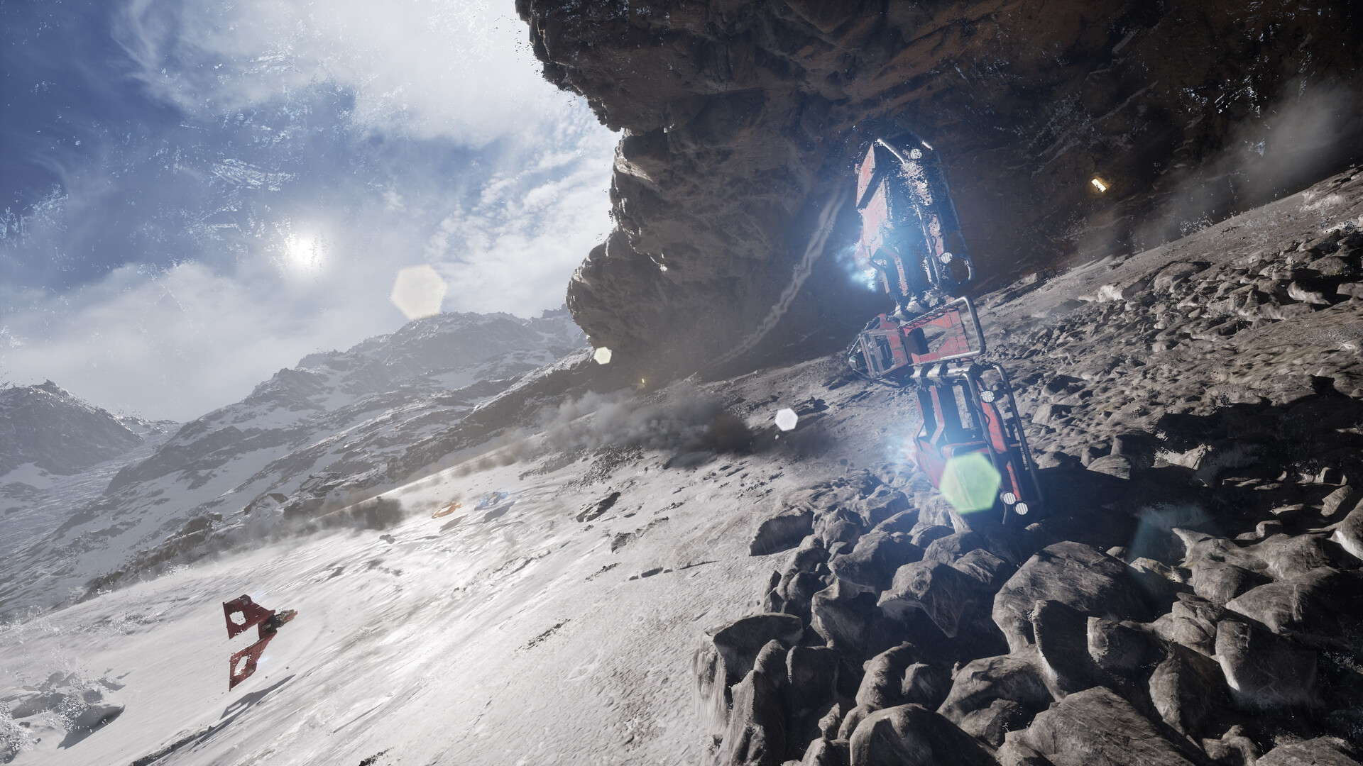 Screenshot from the upcoming Star Wars video game "Star Wars: Galactic Racer".