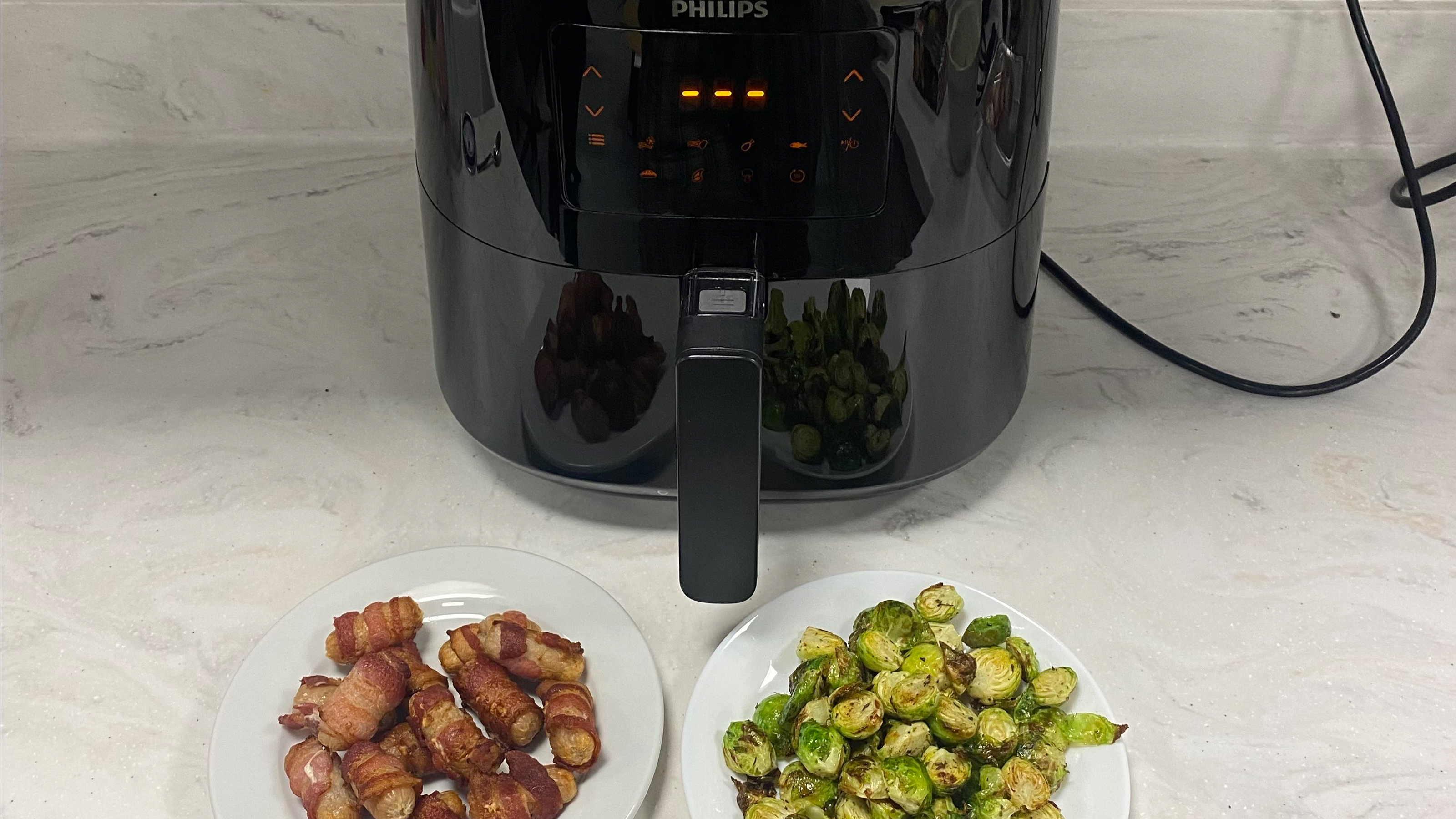 Image of Christmas food cooked in Phillips air fryer