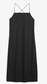 Cross-back satin dress, $35 £30 | Monki