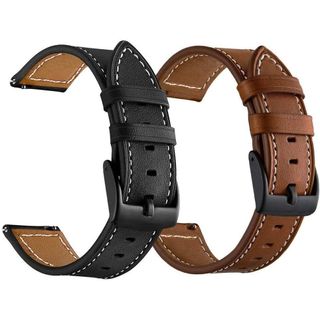 LDFAS Leather Band (2-Pack) for Samsung Galaxy Watch 4