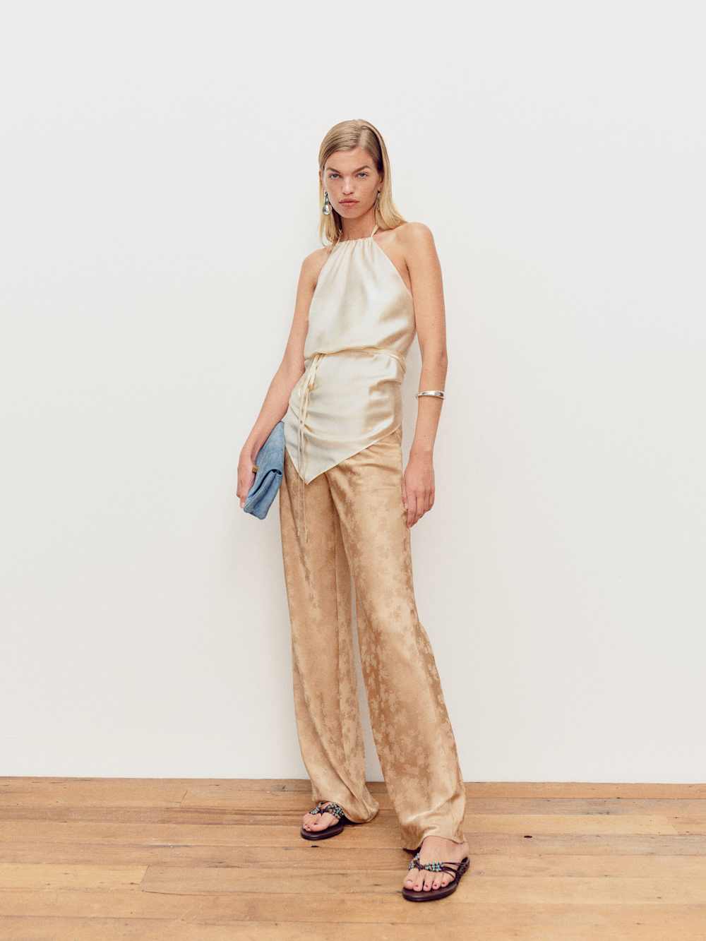 Gale Mid Rise Bias Pant