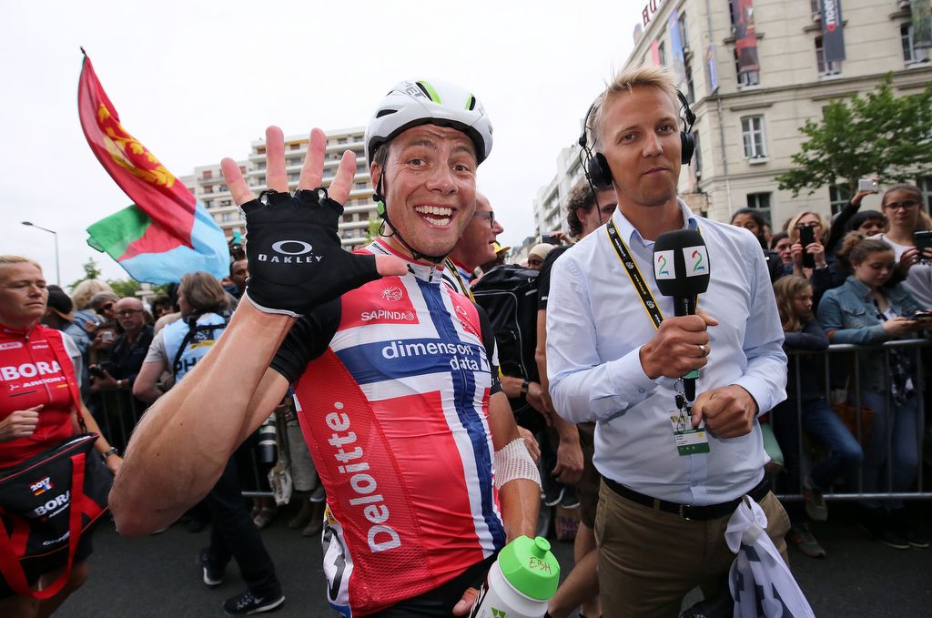 An excited Edvald Boasson Hagen