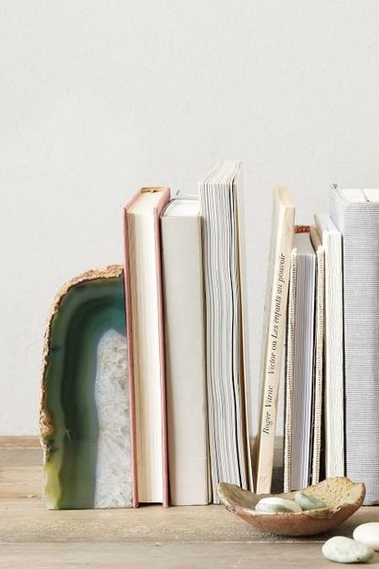 West Elm Agate Stone Bookends 