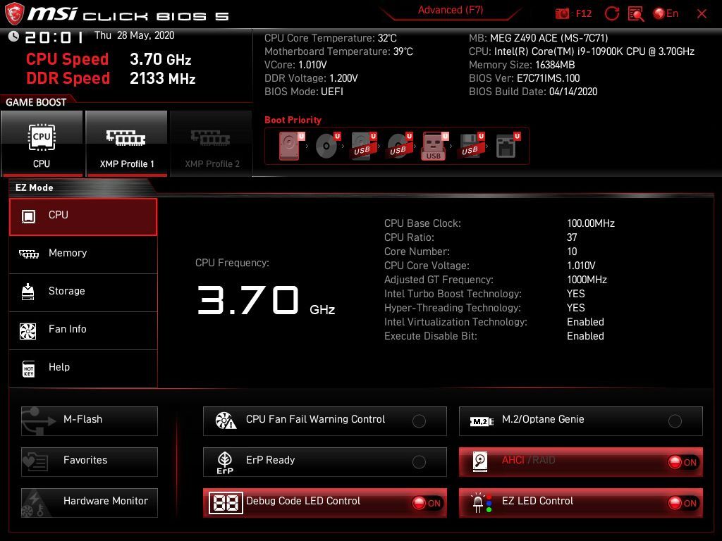 MSI Meg Z490 Ace