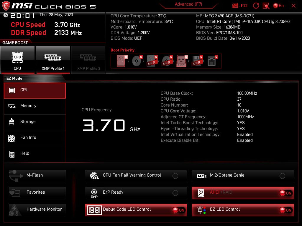 MSI Meg Z490 Ace