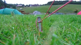 Tent peg used to pitch tent