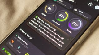 Bevel fitness app open on smartphone