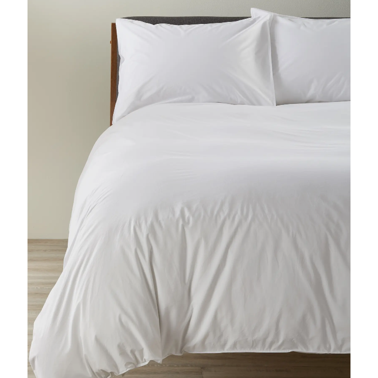 white cotton duvet set