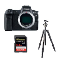 Canon EOS R + tripod + SD card|