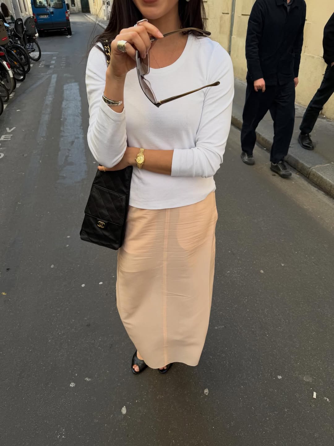 t-shirt with skirt outfit