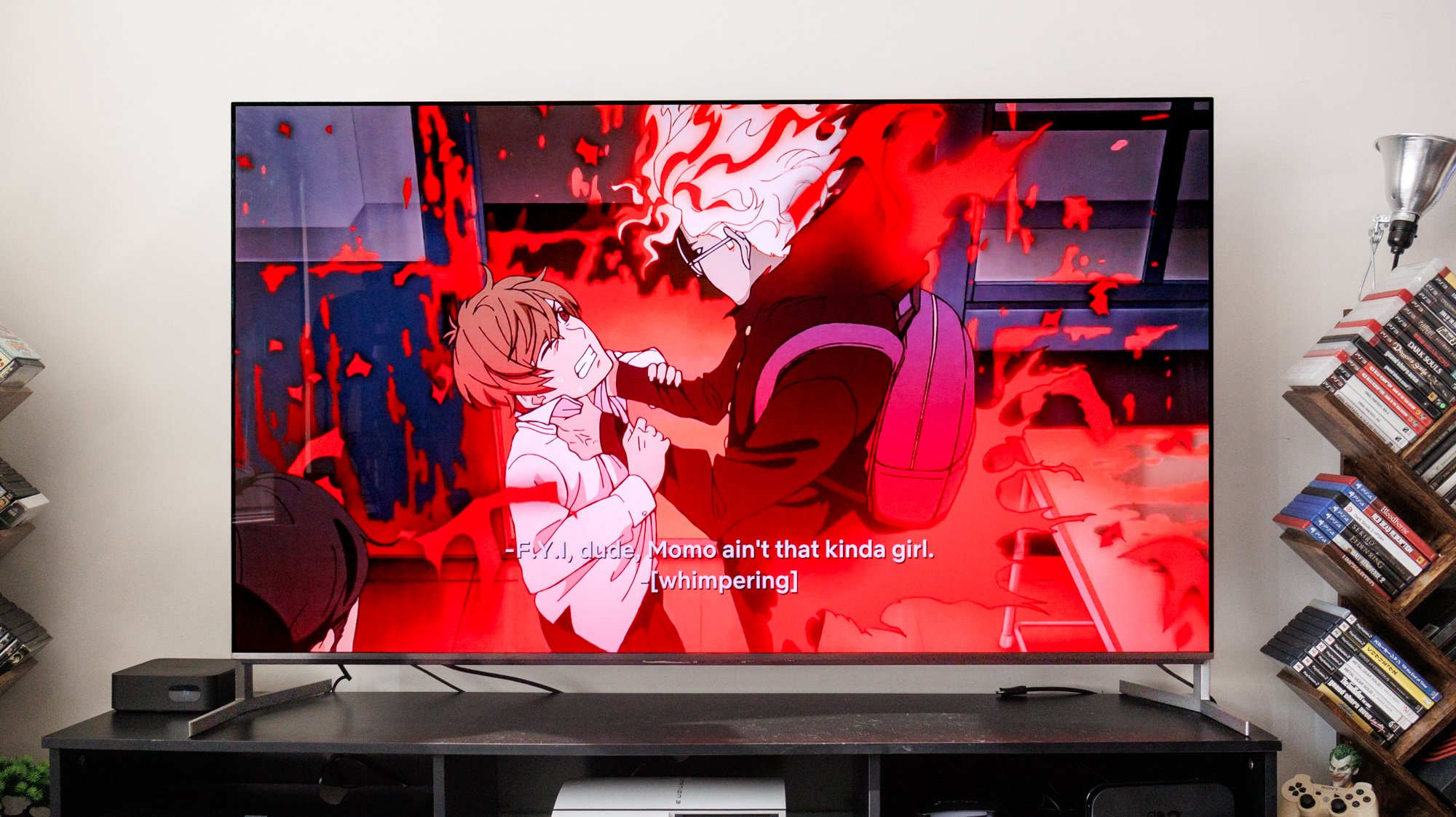 Sony Bravia 8 II on a TV stand