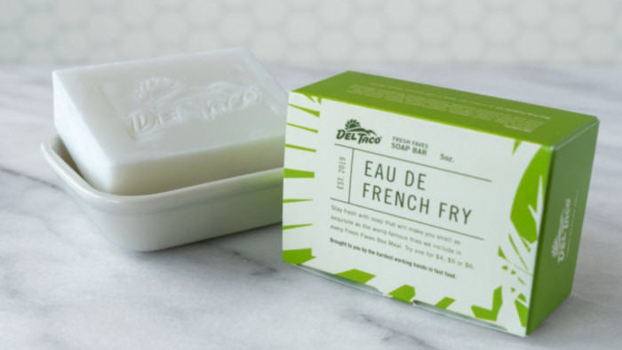 This new soap smells of chips. On purpose.
