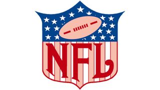 NFL logo with red stripes used in 1940s
