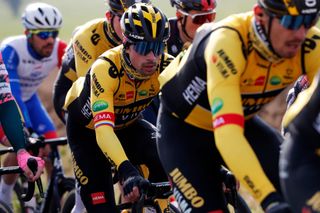 MANTESLAVILLE FRANCE MARCH 06 Primoz Roglic of Slovenia and Team Jumbo Visma competes during the 80th Paris Nice 2022 Stage 1 a 160km stage from ManteslaVille to ManteslaVille ParisNice WorldTour on March 06 2022 in ManteslaVille France Photo by Bas CzerwinskiGetty Images