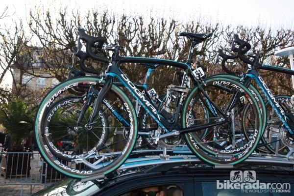 Juan Antonio Flecha's (Sky) Pinarello Dogma K for Paris-Roubaix.