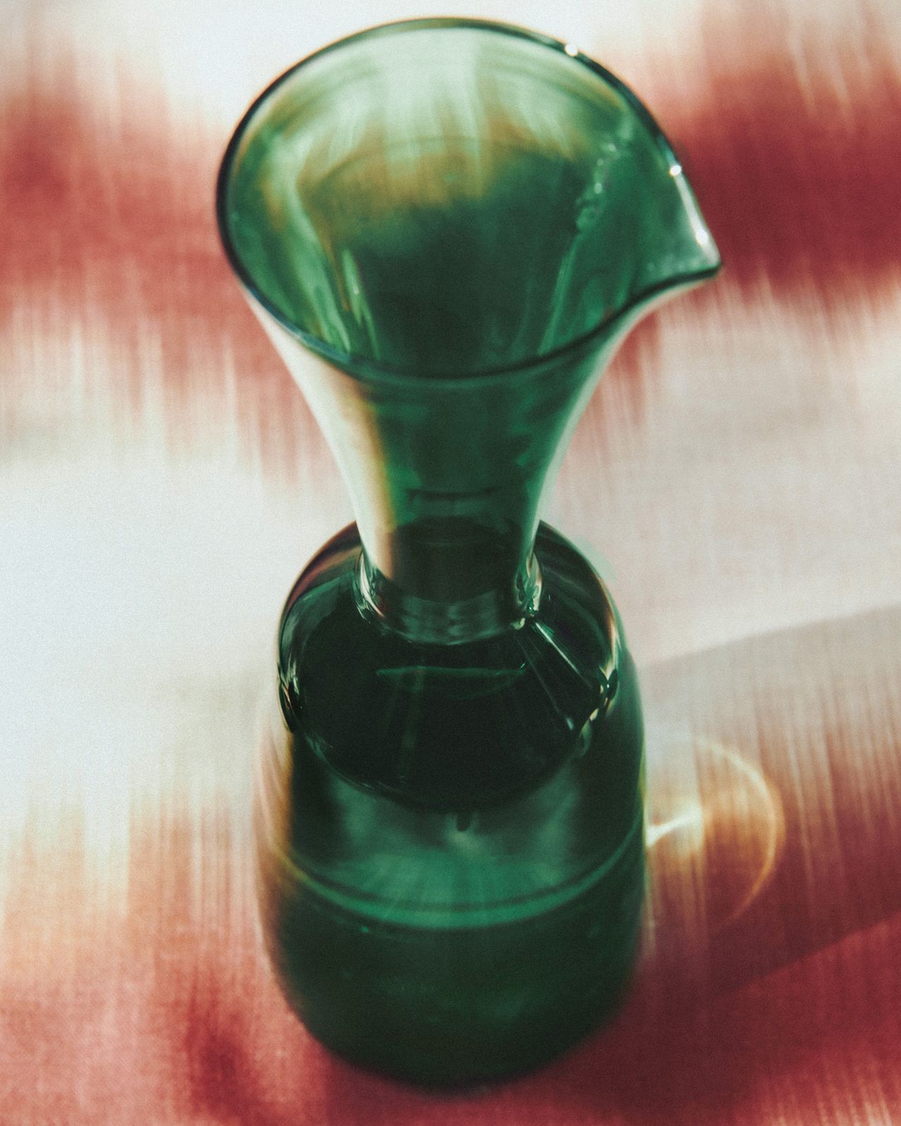 carafe on Ikat placemat
