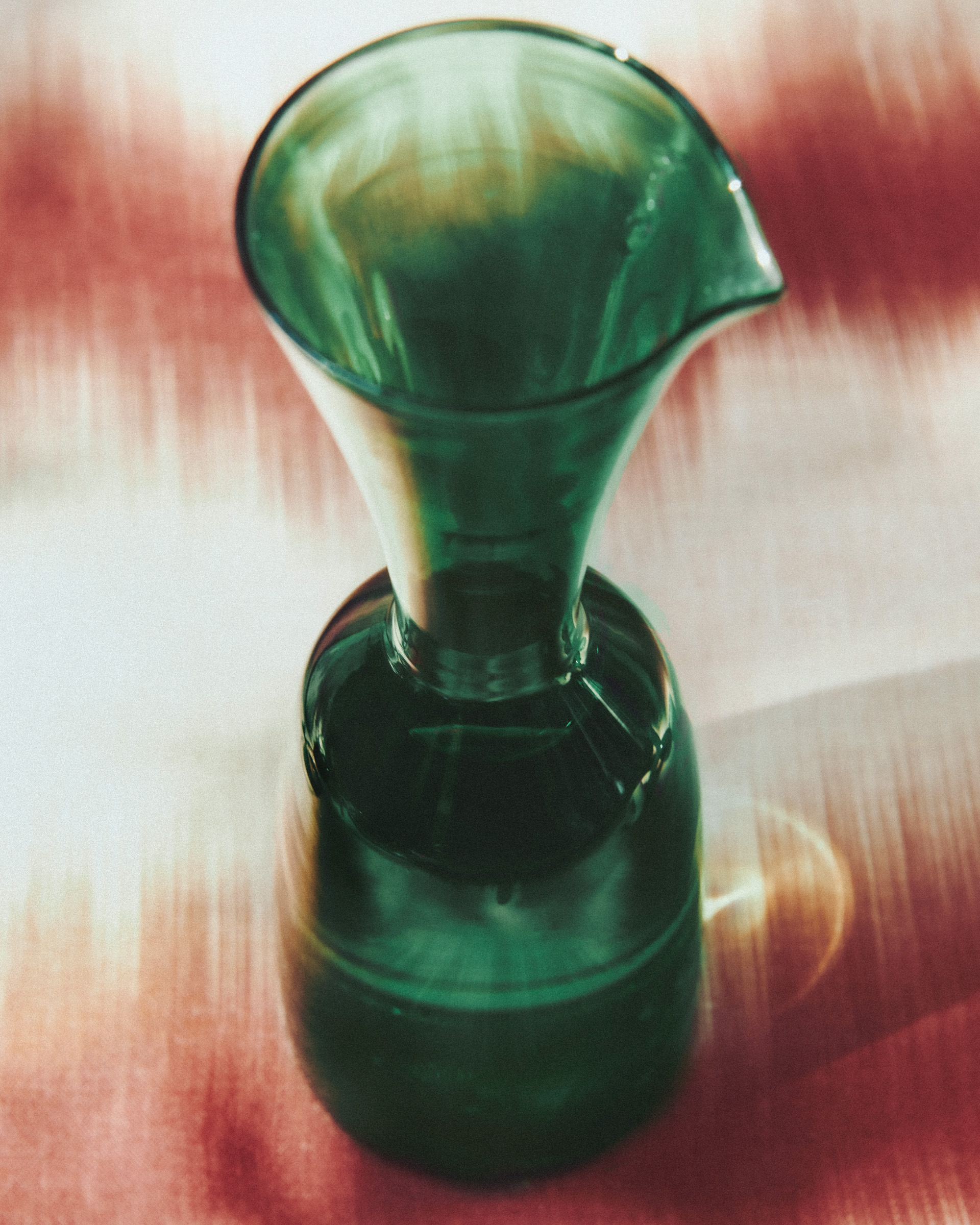 carafe on Ikat placemat