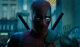 Deadpool 2 Ryan Reynolds Wade Wilson close up in the alley