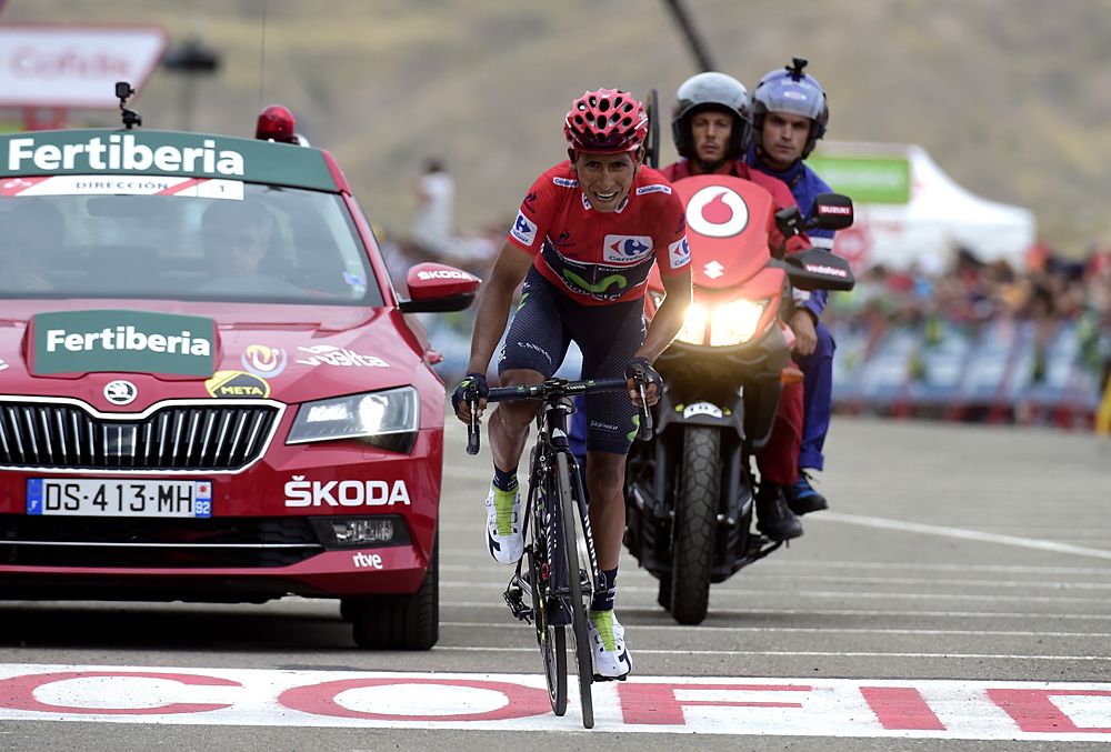 Nairo Quintana (Movistar) gained more than two minutes on Chris Froome (Team Sky) during stage 15