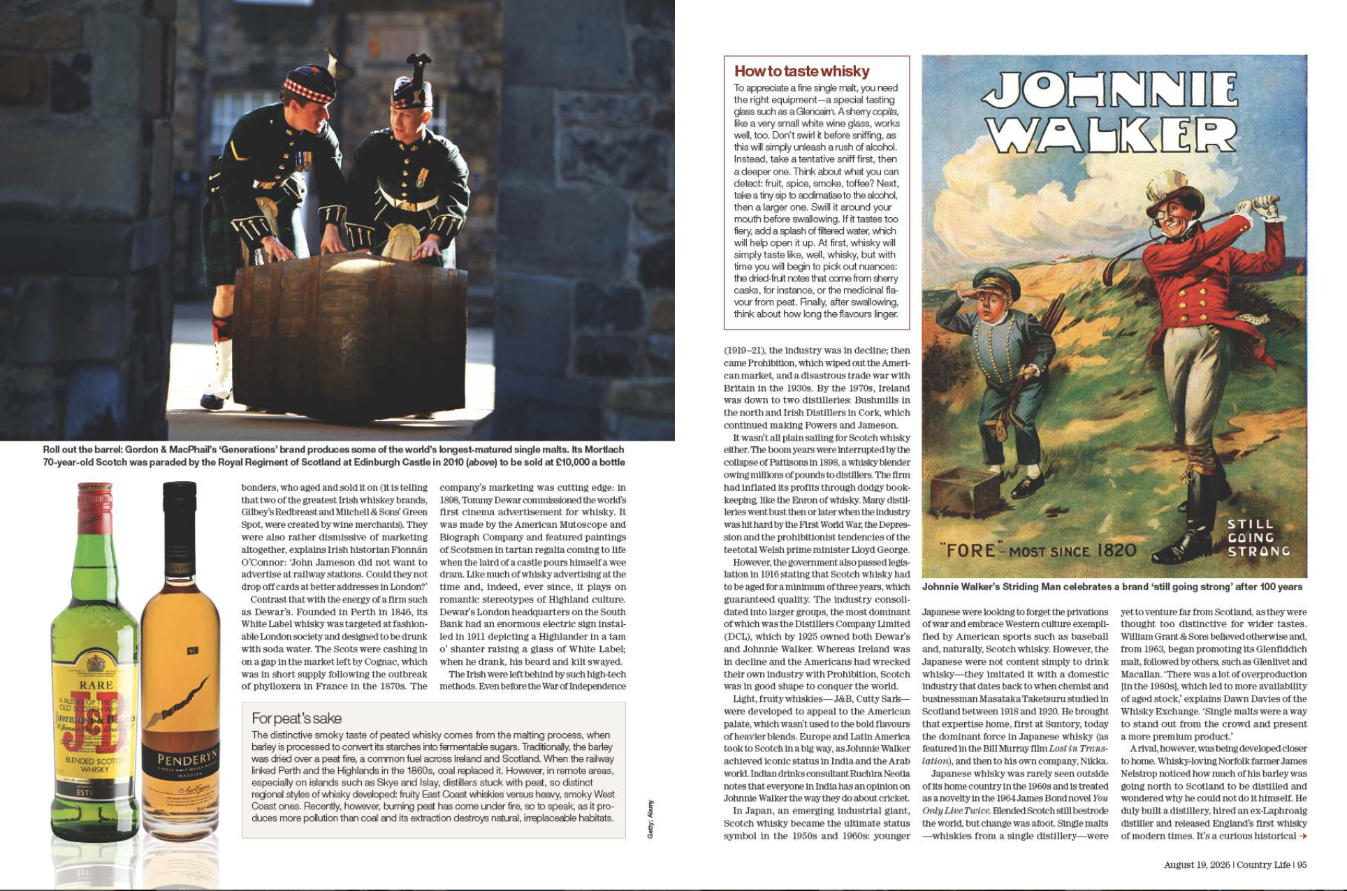 Spreads of Country Life magazine from the August 19 issue