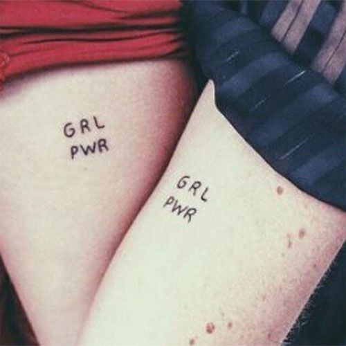 Temporary Girs Power tattoos TATTONME – Tatton.me