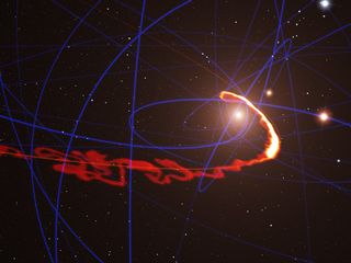 Gas Cloud and Black Hole Simulation 