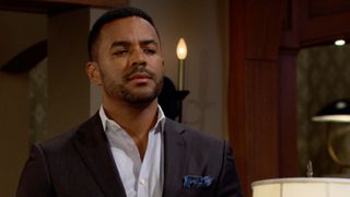 Sean Dominic as Nate in a casual suit in The Young and the Restless