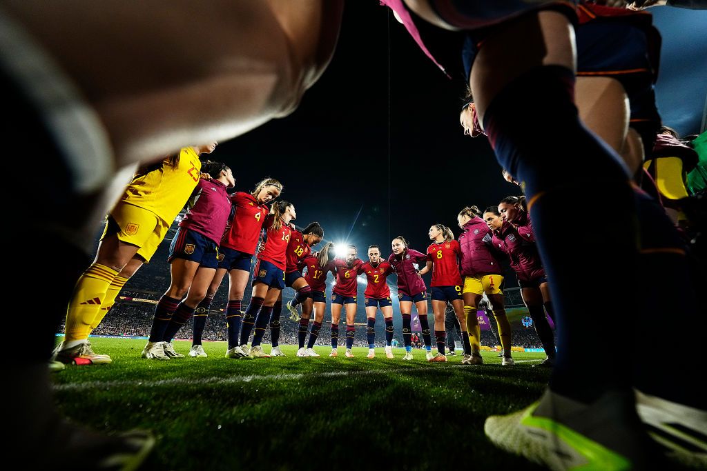 Team of Spain prior the FIFA Women&#039;s World Cup Australia &amp;amp; New Zealand 2023 Final match between Spain and England at Stadium Australia on August 20, 2023 in Sydney, Australia.