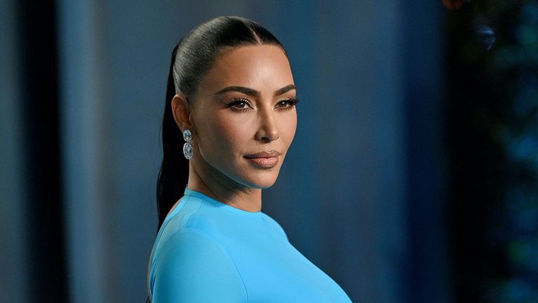 : Kim Kardashian attends the 2022 Vanity Fair Oscar Party hosted by Radhika Jones at Wallis Annenberg Center for the Performing Arts on March 27, 2022 in Beverly Hills, California.